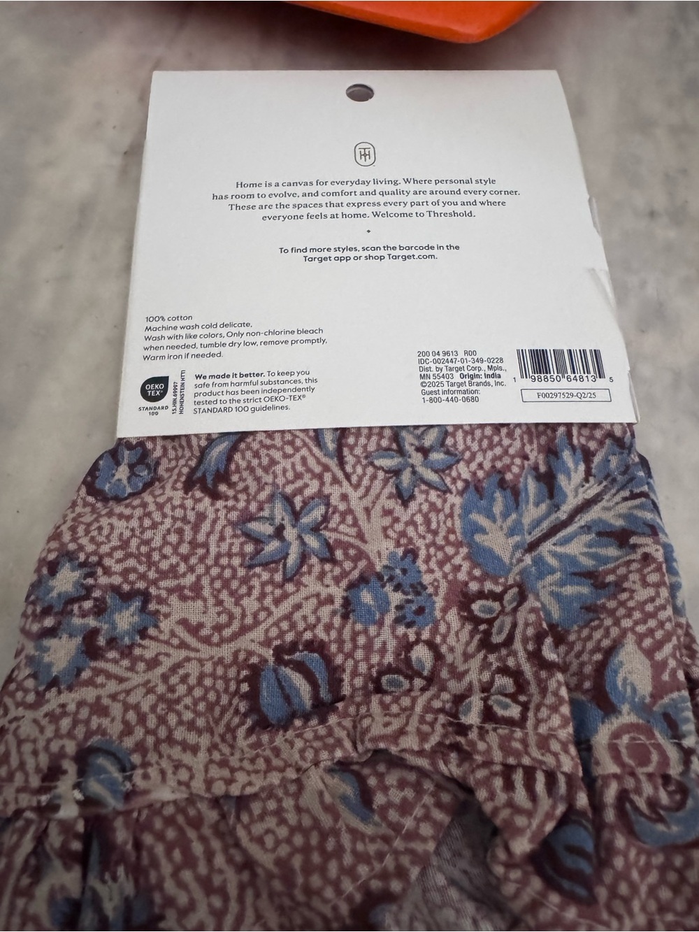 Napkins - Floral Cotton Napkin Set - Picture 3 of 6